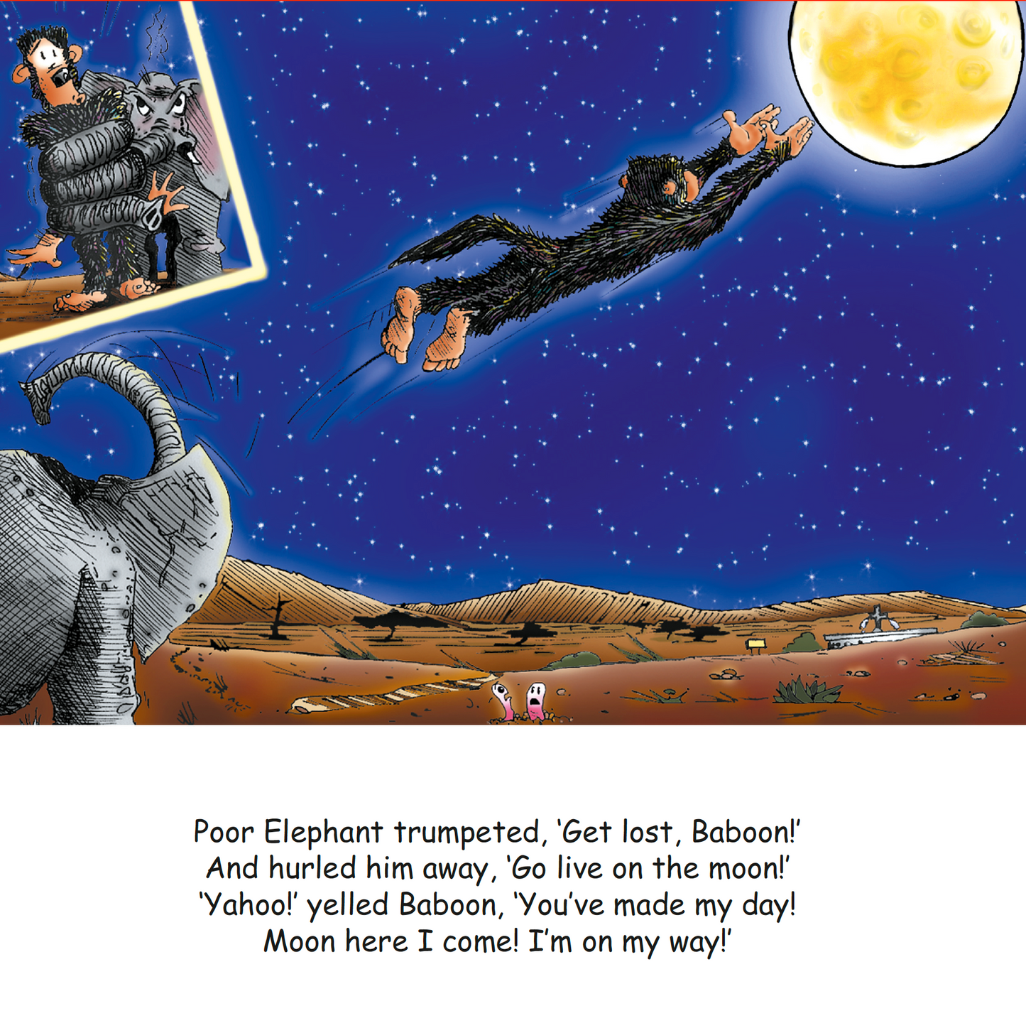 The Baboon Who Went to the Moon. A Story That Teaches Kids The Value of Perseverance.